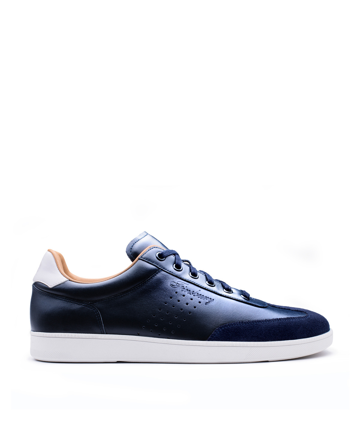 Cirage Bleu Chaussures Cuir - Finsbury Shoes