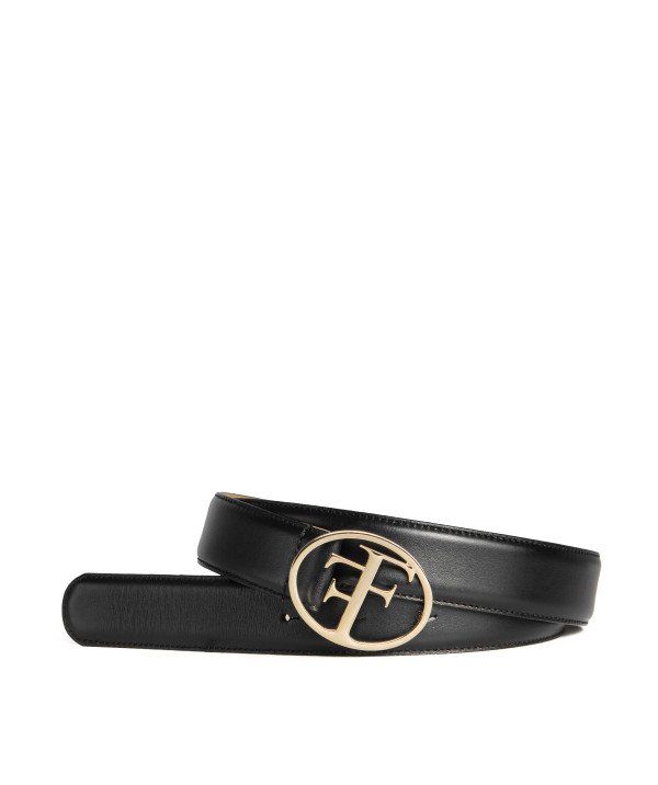 BLACK PARIS Belt Gold Buckle