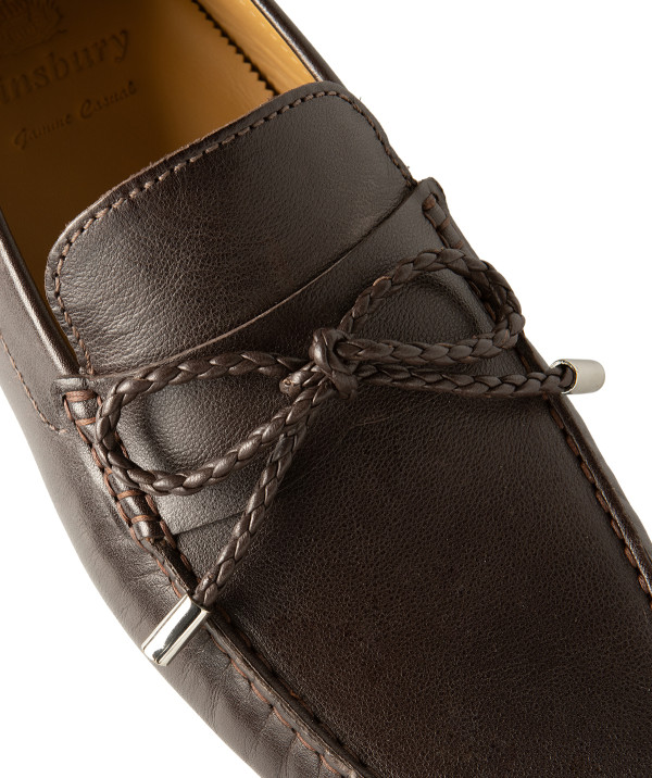 Grained Brown Marbella Loafer
