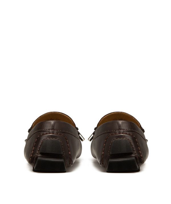 Grained Brown Marbella Loafer