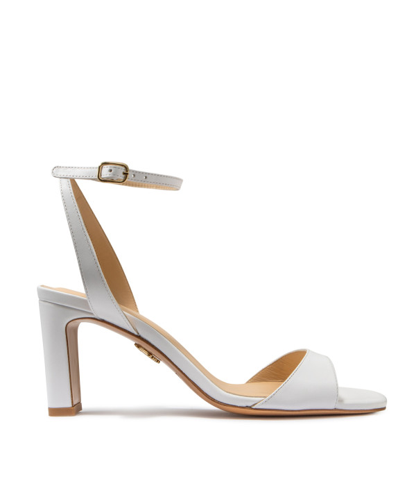 Claire White sandals