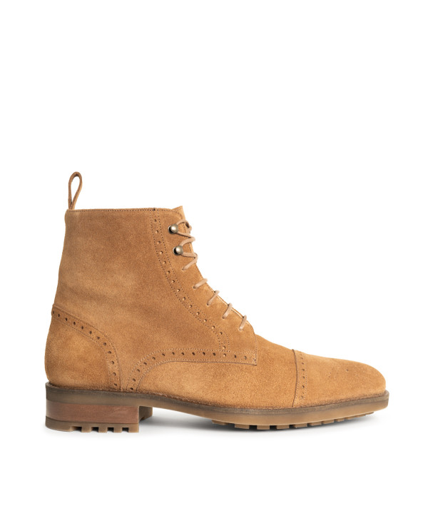 Bottines ERNESTO Daim Camel