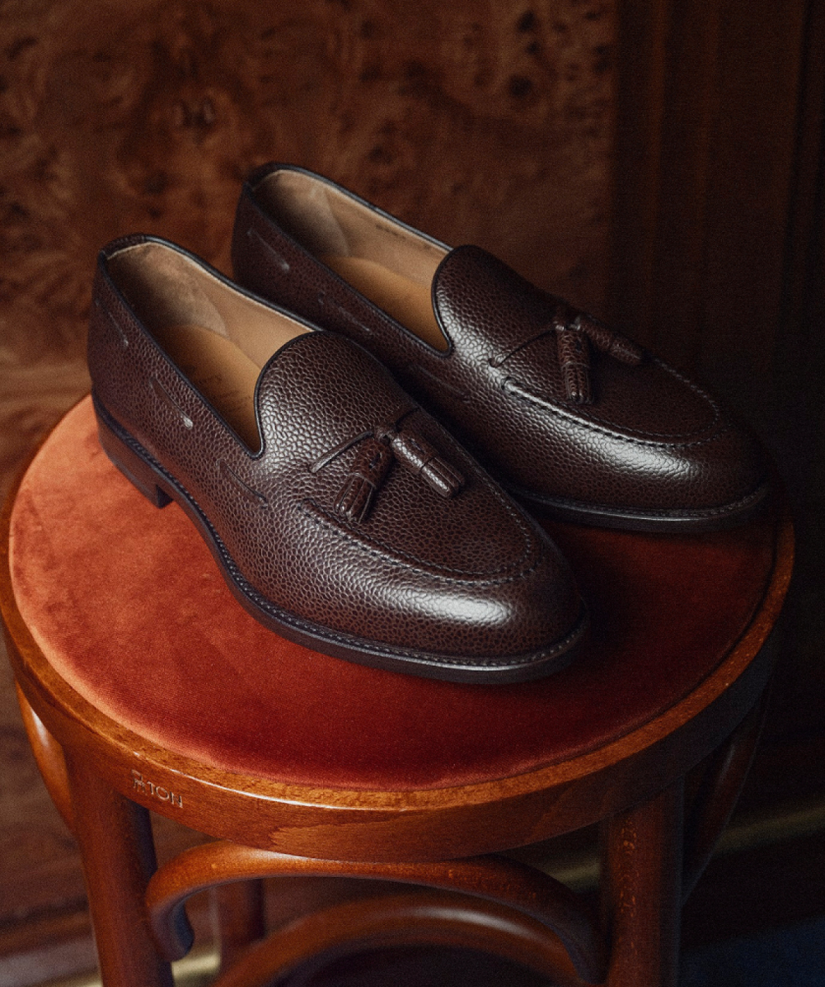 Loafers OLDEN Brown Grained