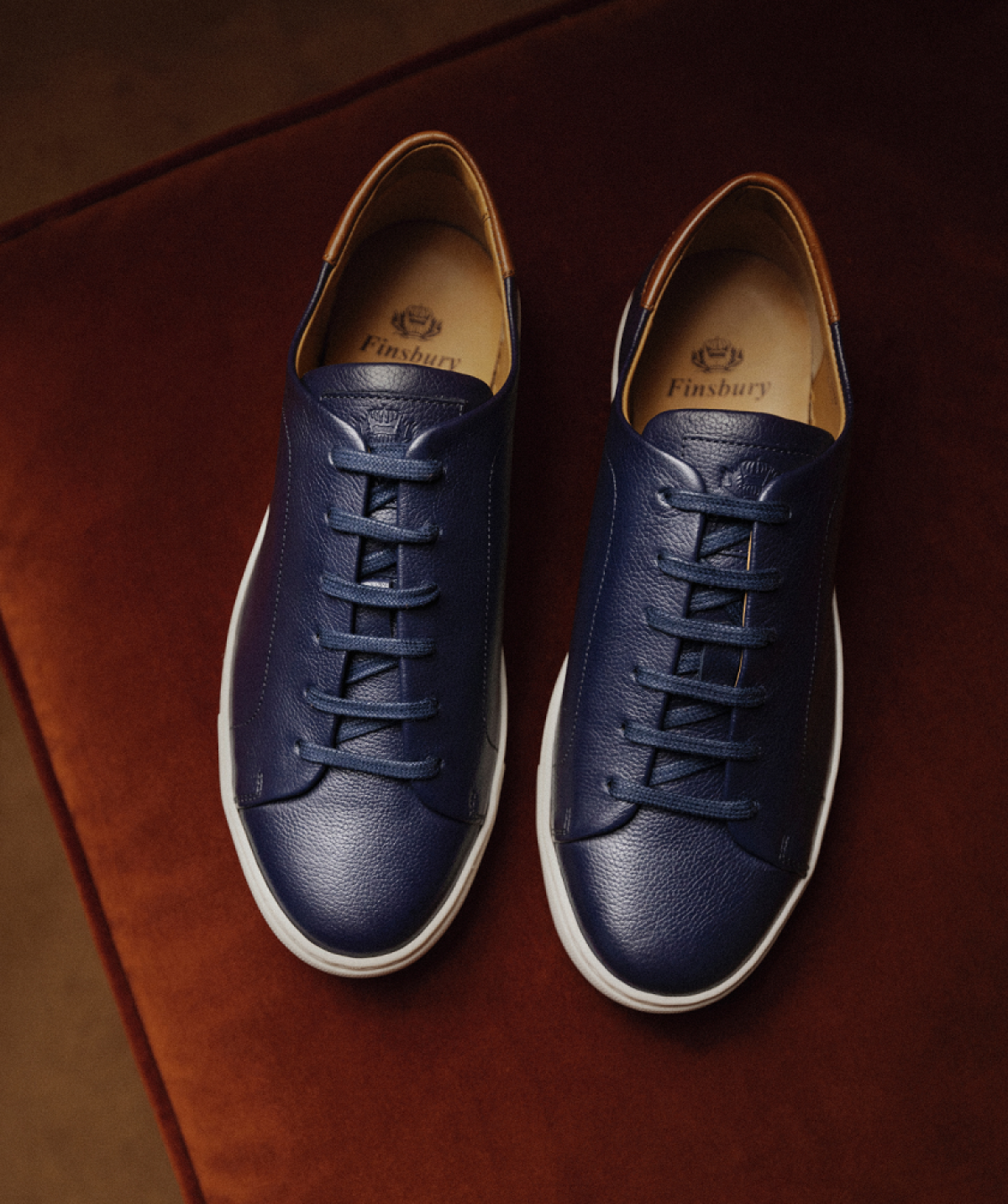 Grained Navy Murphy Sneaker