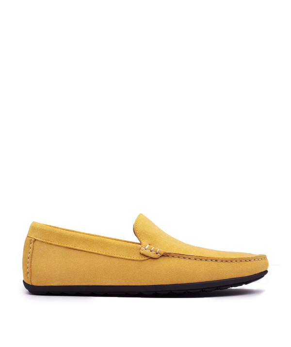 Loafers DANDY Suede Yellow