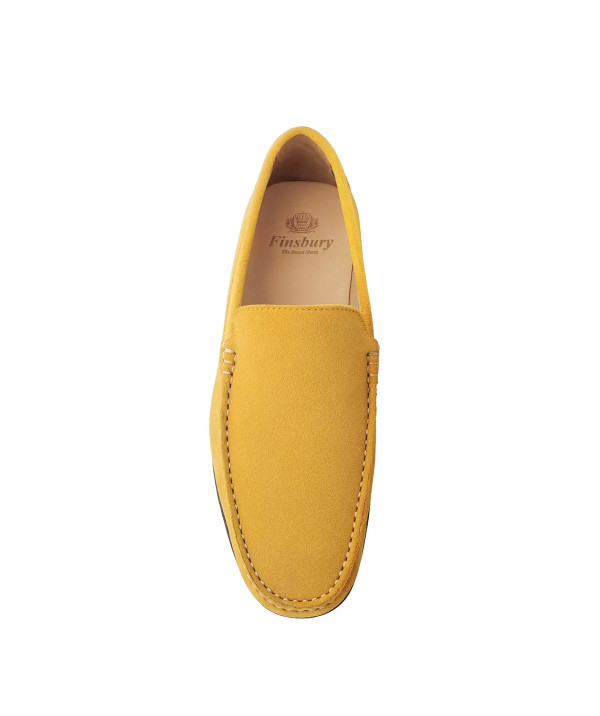 Mocassin DANDY Veau Velours Jaune