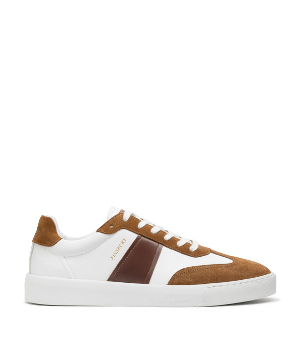 Sneakers Leo Brown and White