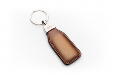 Leather Key Ring Brown Patina