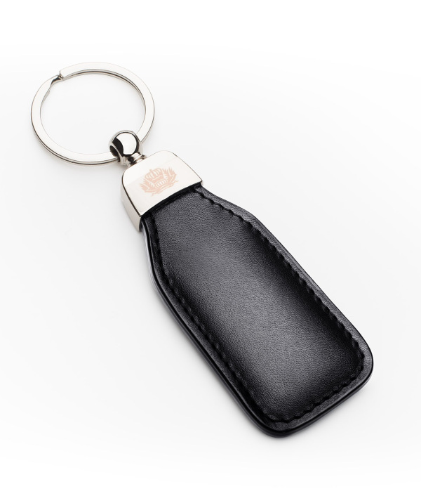 Leather Key Ring Black Patina