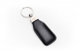 Porte cles cuir noir patine