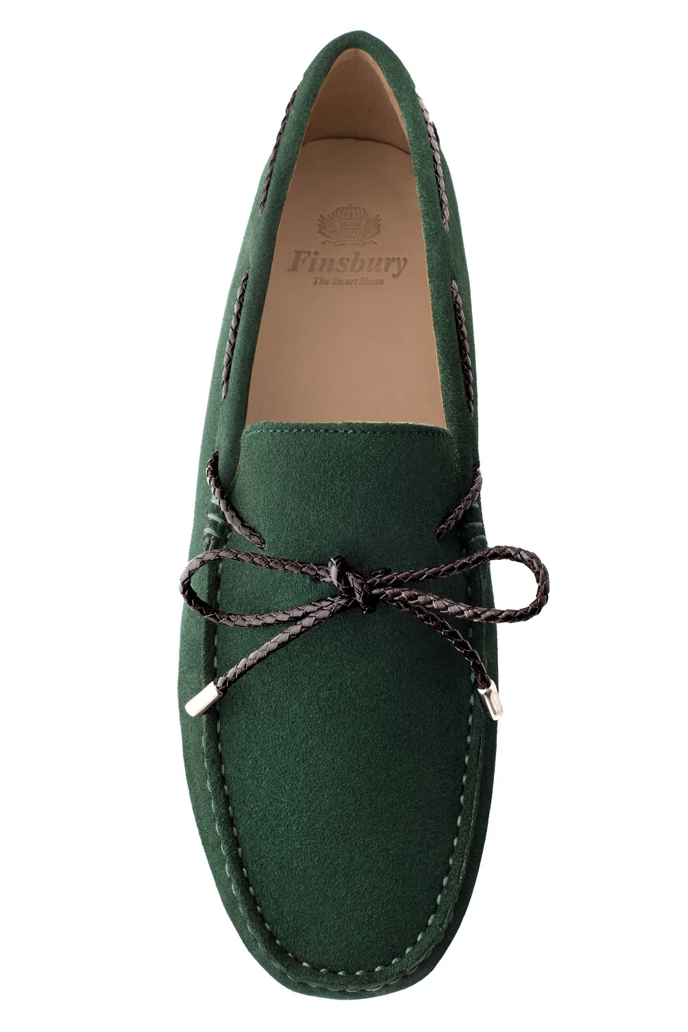 CANCUN Green suede Men's Loafers - Finsbury Shoes